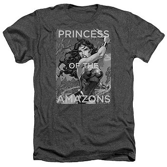 Justice League Of America Princess Of The Amazons Adult Heather T-shirt