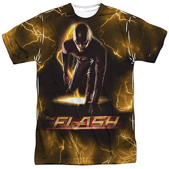 The Flash Bolt Short Sleeve Adult Poly Crew T-shirt