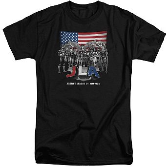 Justice League Of America All American League Short Sleeve Adult Tall T-shirt