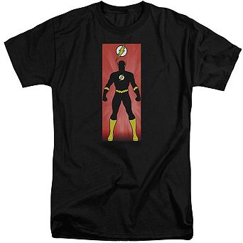 Justice League Of America Flash Block Short Sleeve Adult Tall T-shirt