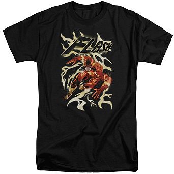 Justice League Of America Electric Run Short Sleeve Adult Tall T-shirt