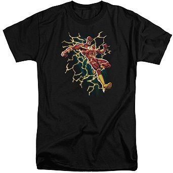 Justice League Of America Electric Death Short Sleeve Adult Tall T-shirt