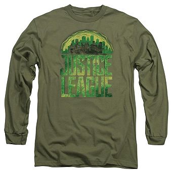 Justice League Movie Kryptonite Long Sleeve Adult T-shirt