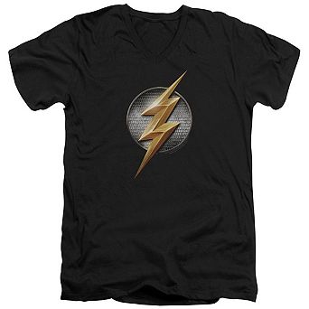 Justice League Movie Flash Logo Short Sleeve T-shirt