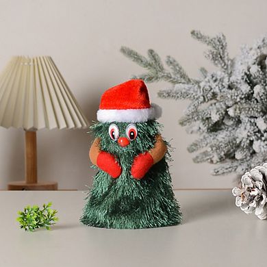 Electric Christmas Tree Plush Toy, Green, Enliven Your Christmas With Fun And Festive Entertainment
