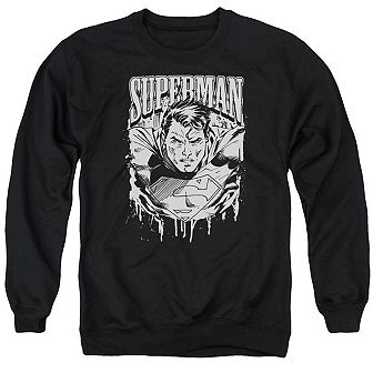 Superman Super Metal Adult Crewneck Sweatshirt