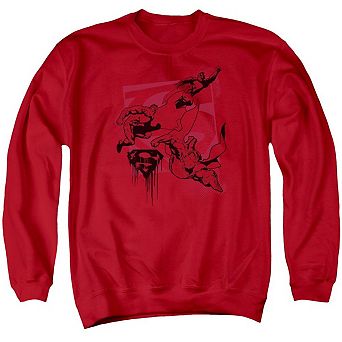 Superman Omnipresent Adult Crewneck Sweatshirt