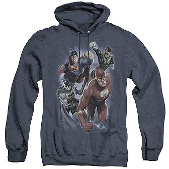 Justice League of America Storm Chasers Adult Heather Hoodie