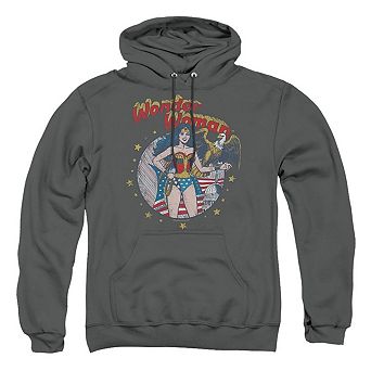 Justice League of America At Your Service Adult Pull Over Hoodie