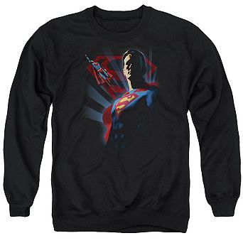 Superman Super Deco Adult Crewneck Sweatshirt