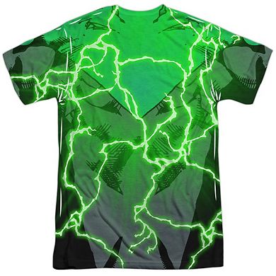 Justice League Of America John Burst Short Sleeve Adult Poly Crew T-shirt