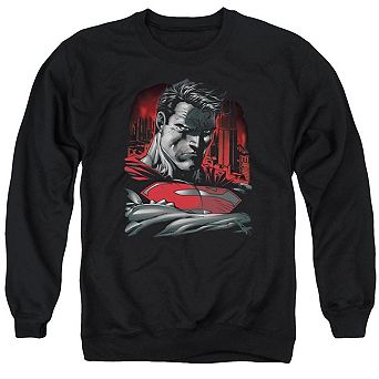 Superman Man Of Steel Adult Crewneck Sweatshirt