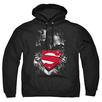 Superman Darkest Hour Adult Pull Over Hoodie
