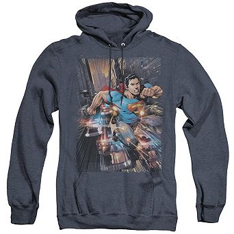Superman Action Comics 1 Adult Heather Hoodie