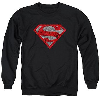 Superman Elephant Rose Shield Adult Crewneck Sweatshirt
