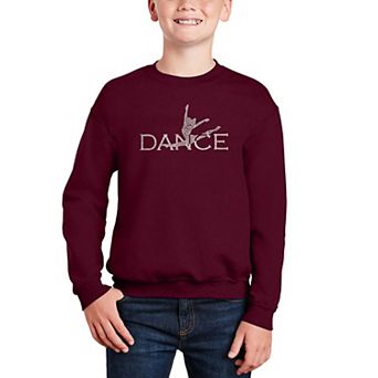 Dancer - Boy's Word Art Crewneck Sweatshirt
