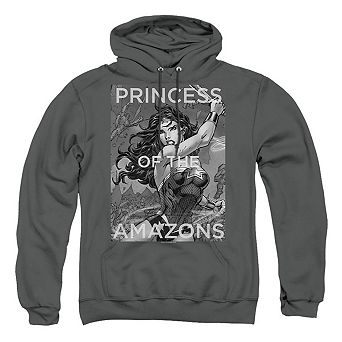 Justice League Of America Princess Of The Amazons Adult Pull Over Hoodie