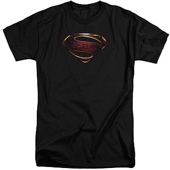 Justice League Movie Superman Logo Short Sleeve Adult Tall T-shirt