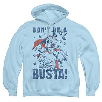 Superman Busta Adult Pull Over Hoodie
