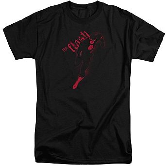 Justice League Of America Flash Darkness Short Sleeve Adult Tall T-shirt