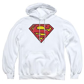 Superman Airbrush Shield Adult Pull Over Hoodie