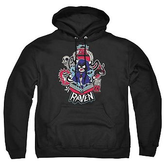 Teen Titans Go Raven Adult Pull Over Hoodie