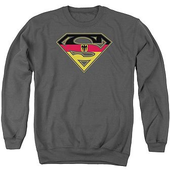 Superman German Shield Adult Crewneck Sweatshirt