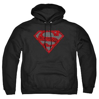 Superman Elephant Rose Shield Adult Pull Over Hoodie