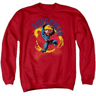 Superman A Name To Uphold Adult Crewneck Sweatshirt