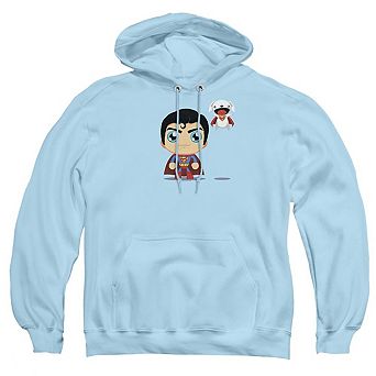 Superman Cute Superman Adult Pull Over Hoodie