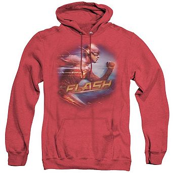 The Flash Fastest Man Adult Heather Hoodie