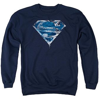 Superman Water Shield Adult Crewneck Sweatshirt