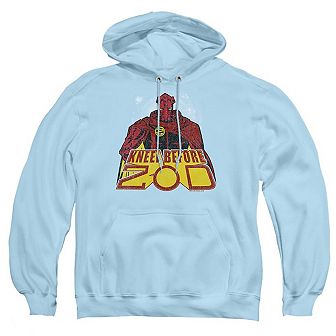 Superman Kneel Before Adult Pull Over Hoodie