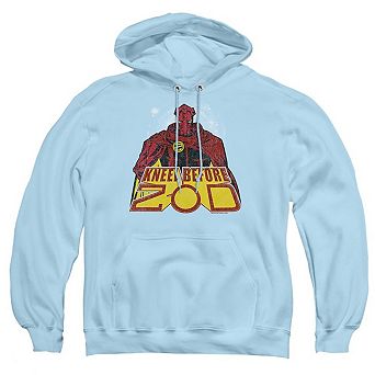 Superman Kneel Before Adult Pull Over Hoodie