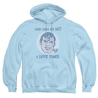 Superman Good Looks Adult Pull Over Hoodie