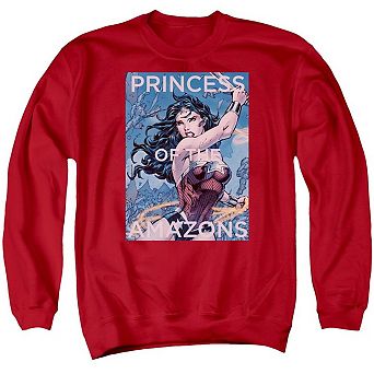 Justice League of America Princess Of The Amazons Adult Crewneck Sweatshirt