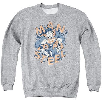 Superman Coming Through Adult Crewneck Sweatshirt