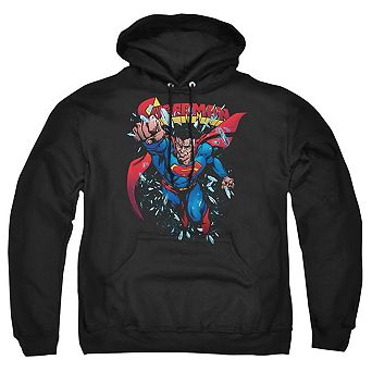 Superman Old Man Kal Adult Pull Over Hoodie