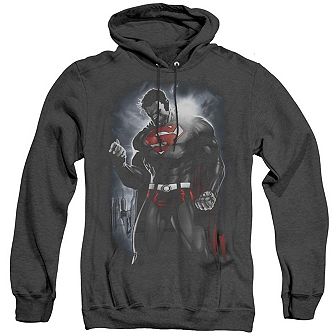Superman Light Of The Sun Adult Heather Hoodie