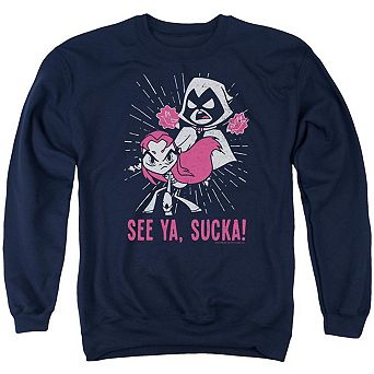 Teen Titans Go Suckas Adult Crewneck Sweatshirt