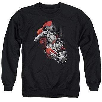 Superman My City Adult Crewneck Sweatshirt