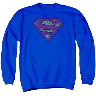 Superman Little Logos Adult Crewneck Sweatshirt