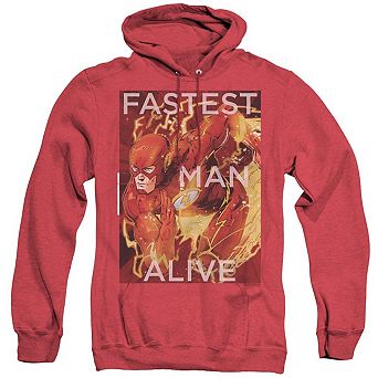 Justice League of America Fastest Man Alive Adult Heather Hoodie
