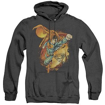 Superman Last Sons Adult Heather Hoodie
