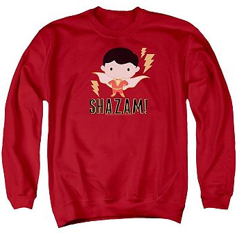 Shazam Movie Shazam Chibi Adult Crewneck Sweatshirt