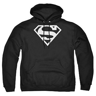 Superman Logo Adult Pull Over Hoodie