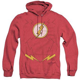 Justice League of America New Flash Uniform Adult Heather Hoodie