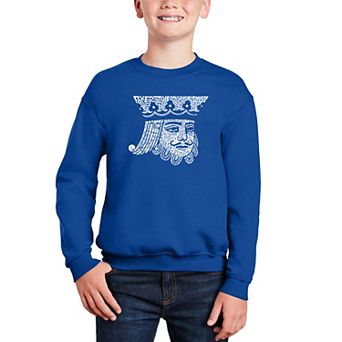 King Of Spades - Boy's Word Art Crewneck Sweatshirt