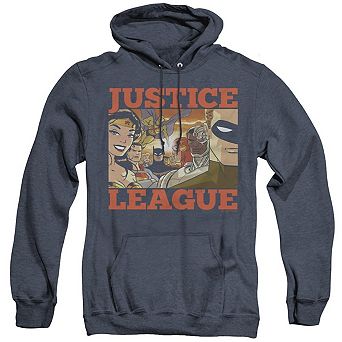 Justice League of America New Dawn Group Adult Heather Hoodie