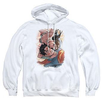 Justice League of America Love Birds Adult Pull Over Hoodie